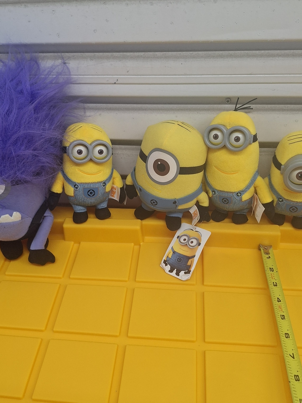Universal Yellow Minions Plush Set - Yellow with Blue Overalls